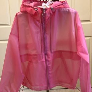 Pink raincoat